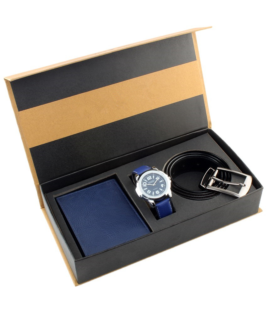 Custom Luxury Magnet Rigid Paperboard Magnetic Cardboard Box Belt Wallet Watch Tie Packaging Gift Box for Men
