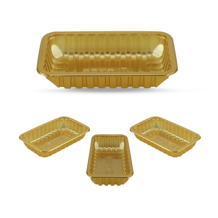 Tipack Blister Baked Chicken Bakery Takeaway Tray Fast Food Plastic Circle Packaging