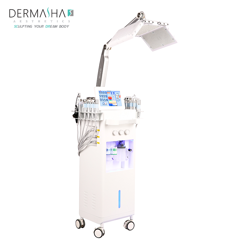 Professionnel 15 in 1 Multifunction Beauty Salon Equipments Big Screen Microdermabrasion Facial Skin Care Machine