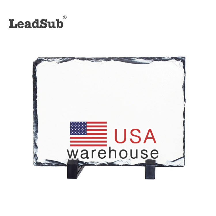 USA warehouse Wholesale 15*20cm sublimation blanks rock stone photo slate frame for customised printing