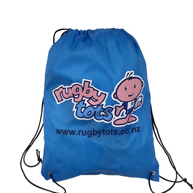 Индивидуальные рекламные один цвет Печатных Полиэстер drawstring сумки
