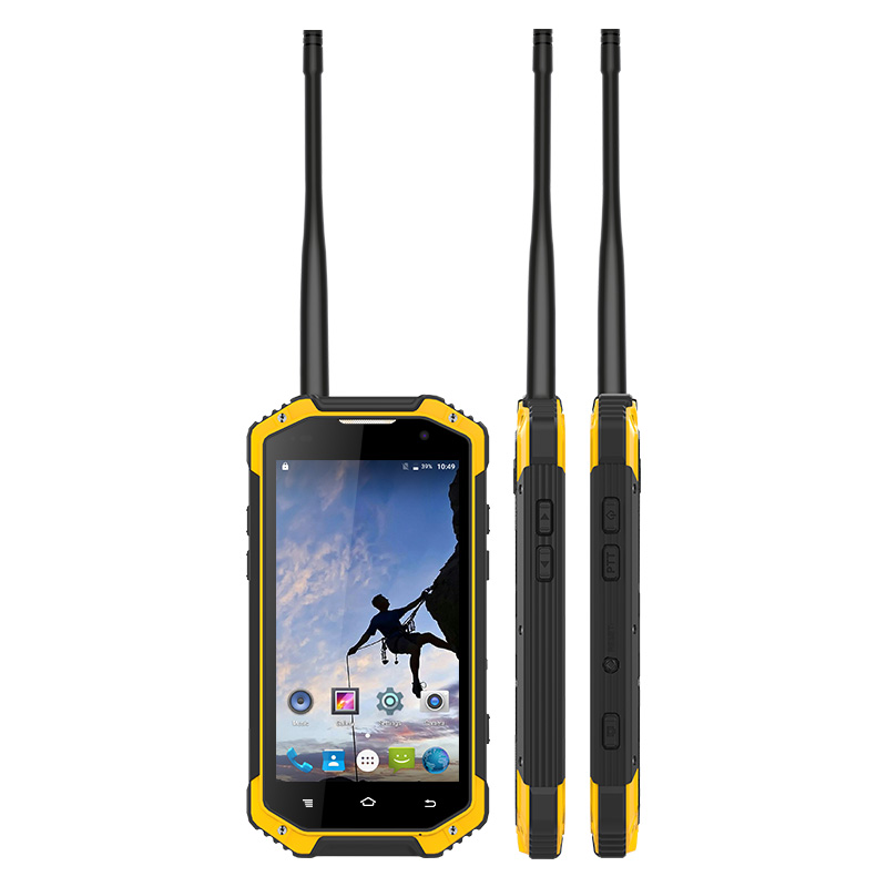UNIWA W3 4,7 дюймовым экраном IP68 Водонепроницаемая метка Диапазона UHF/VHF иди и болтай Walkie Talkie “иди и смартфон с NFC Android 4 аппарат не привязан к оператору сотовой связи, 3 Гб оперативной памяти, 32 Гб встроенной памяти, 1 Вт UHF иди и болтай 
