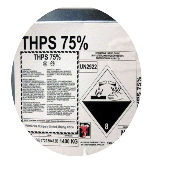 Биоцид THPS 75 для нефтяного поля/антимикробный реагент тетракис (гидроксиметил) фосфонийсульфат
