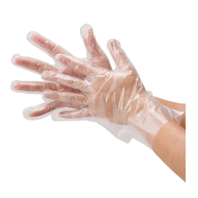 Polythene Clear Transparent Pe Ldpe Poly Food Service Disposable Plastic Gloves