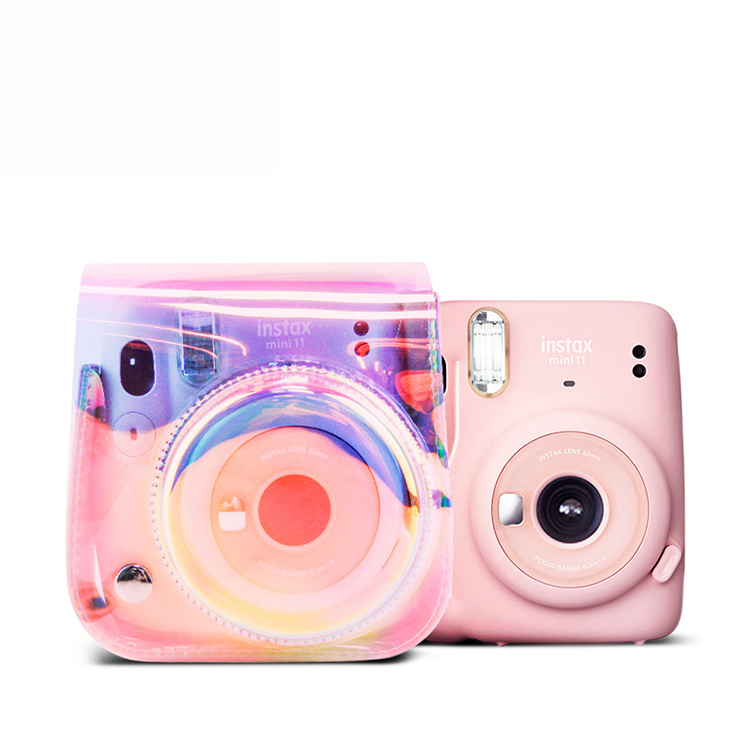 Instax Instant Mini 11 Clear Pvc Leather Shoulder Strap Camera Protector Cover Case Camera Bag For Fujifilm Instant Mini 11 9 8