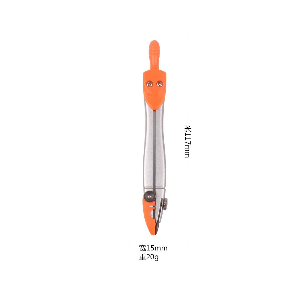 Student Metal Compasses Set Student Children's Drawing 10pcs Compass Ruler Set