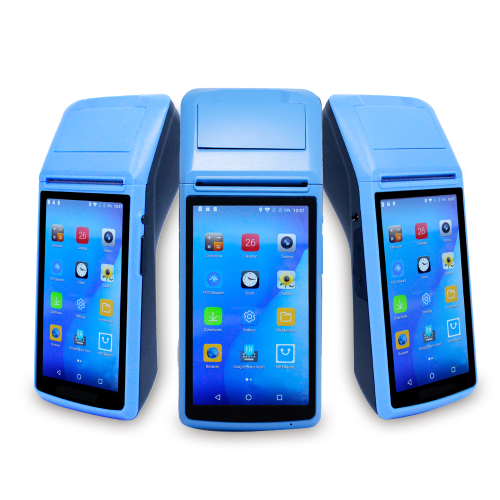 Портативный 3G BT WIFI Android 8,1 Pos-терминал, принтер для автобусных билетов, лотереи, онлайн-заказы, налоги