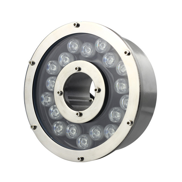 Полированный корпус из нержавеющей стали 304, 24 В Dmx RGB IP68, подводный светодиодный фонарь для фонтана