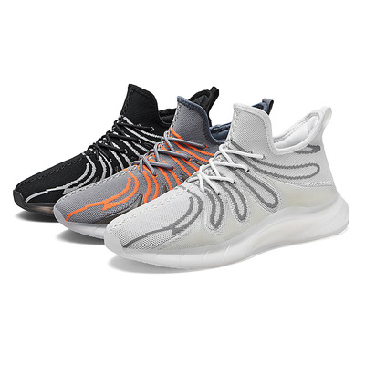 Spring Summer New Custom Wholesale Yeezy Male Casual Running Sport Shoes Men Sneakers