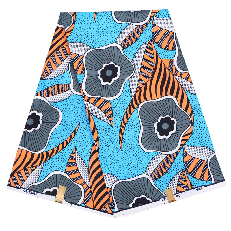 New Pattern Nigeria Ghana Soft Peach Polyester African Wax Prints Fabric Wholesale