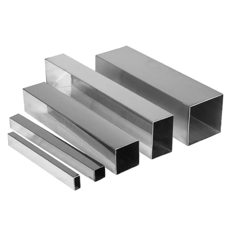 Polished Decorative Ss Rectangular 201 202 304 316L Welded Pipe Stainless Steel Square Tube