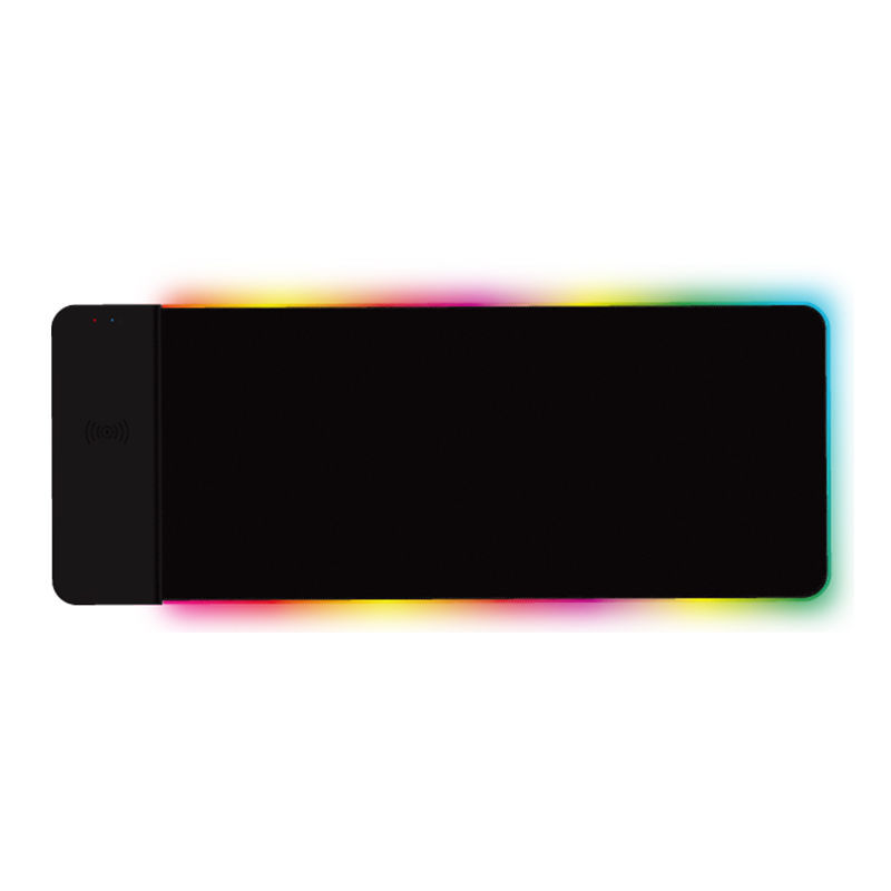 Игровой коврик для мыши RGB, большой мягкий светодиодный коврик для мыши с 14 режимами освещения и 2 уровнями яркости, компьютерный коврик для мыши