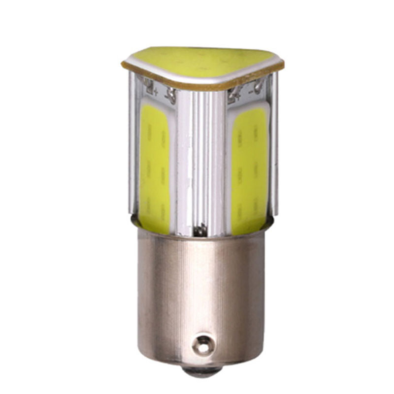 Qidewin 1156 1157 bay15d ba15s P21/Светодиодная лампа мощностью 5 Вт с 4 стороны cob Чип Авто светодиодные задние тормоза стояночного света лампы