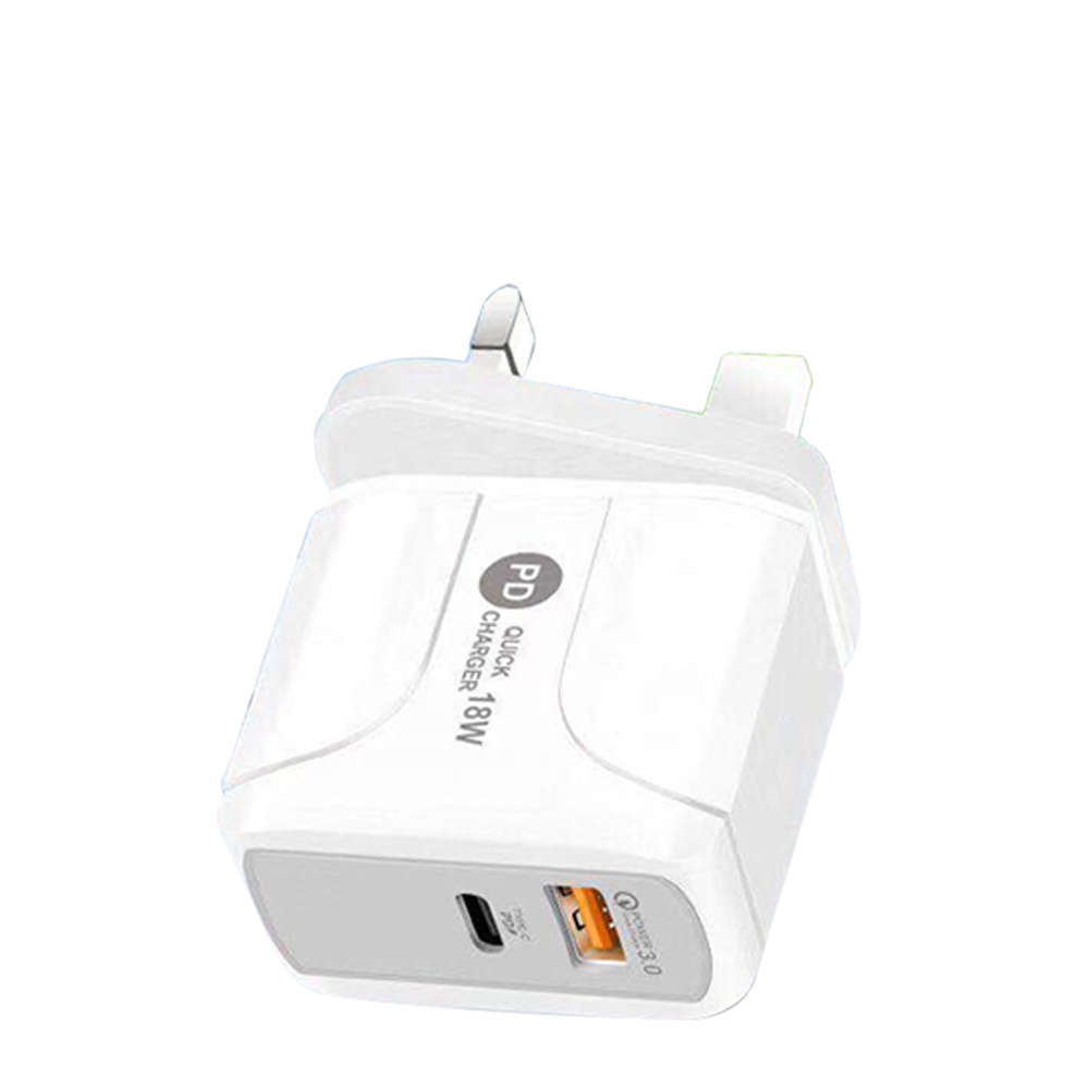 Новое поступление EU UK US Plug PD 18W QC 3,0 зарядное устройство Type C USB C настенное зарядное устройство