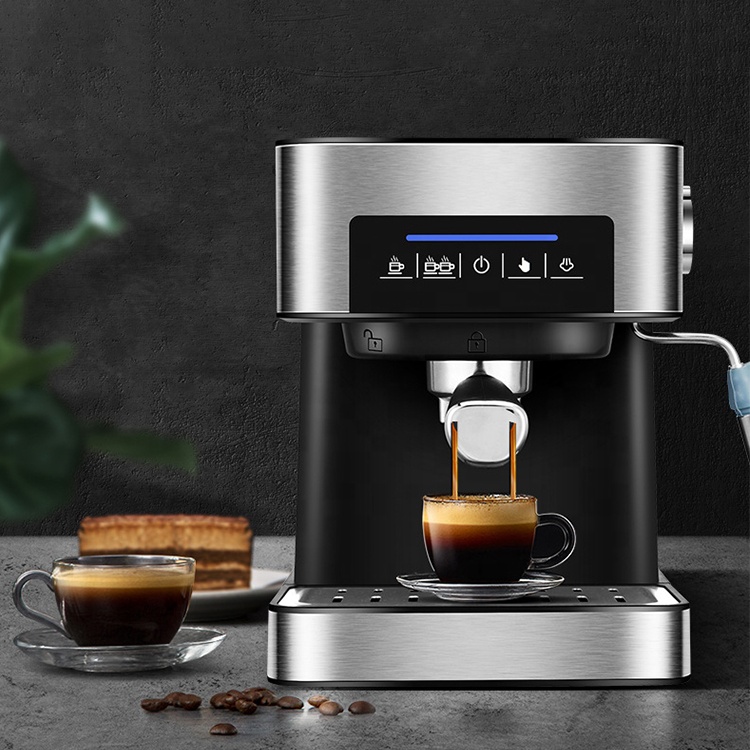 Automatic Espresso Coffee Machine Commercial Stainless Steel Touch Screen Home Coffee Makers