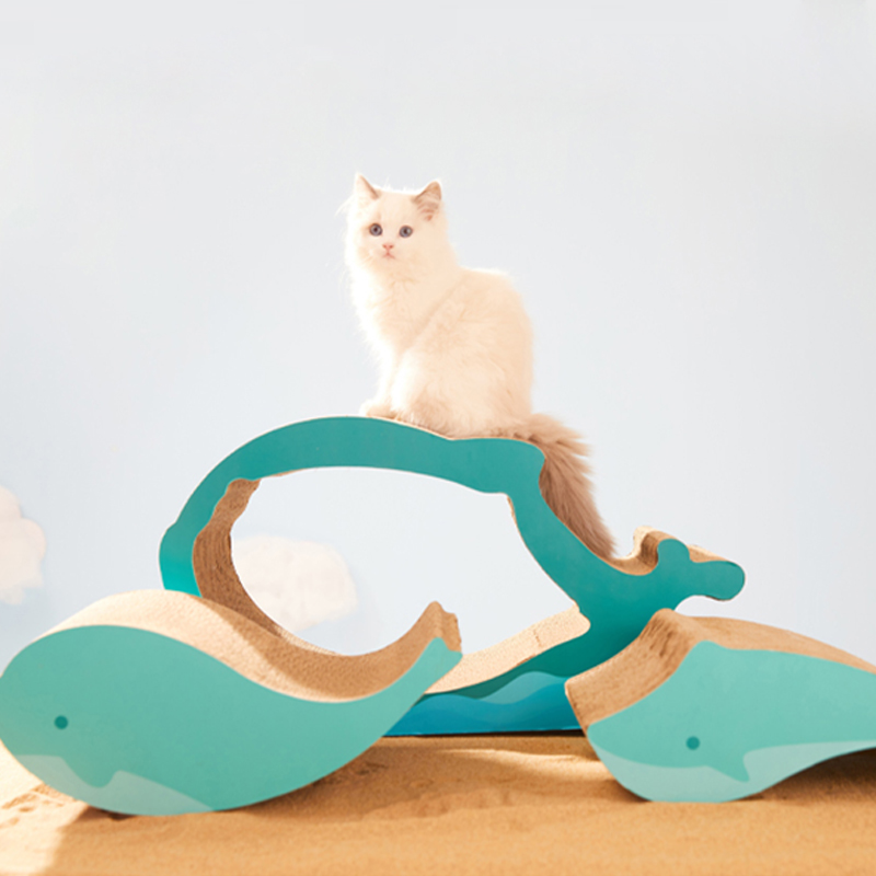 Hot sale wavy cat scratcher toy scratching board corrugated nest