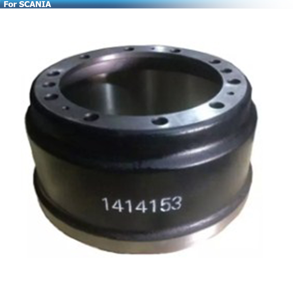 For scania 114 truck brake drum 1414153 with quality warranty for SCANIA truck 4 series 94 114 124 144 164 PGRT series