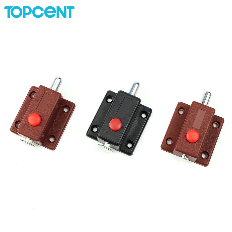 TOPCENT new Furniture hardware Safety magentic push latch catch magnetic door catcher plastic push to open latch