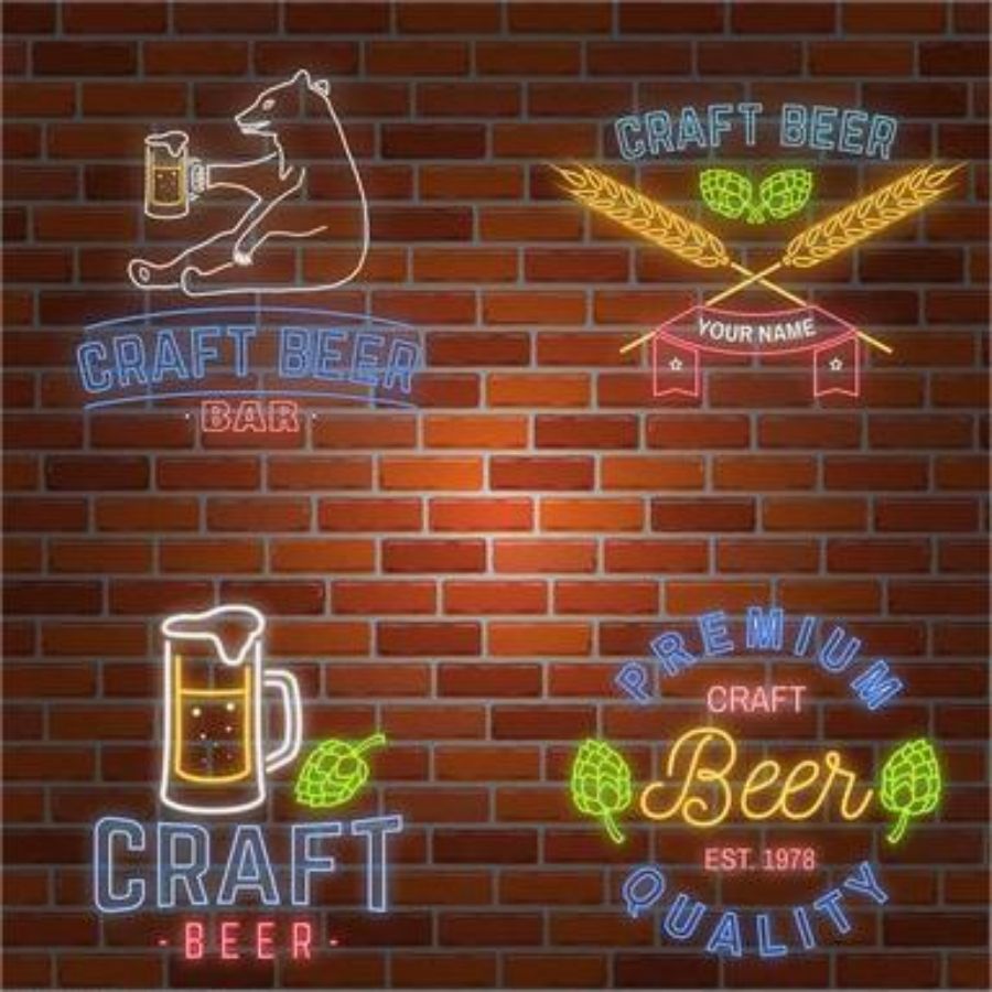 New Creative Beer Cup Shape Lighting LED Neon Light Wine Bar Drinking Night Club Wall Decor Party Decorative Light