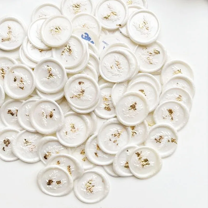 Hot Selling Best Quality Flexible Custom Brand LOGO Wax Stamp Self Adhesive Sealing Wax Stickers For Packing Decoration