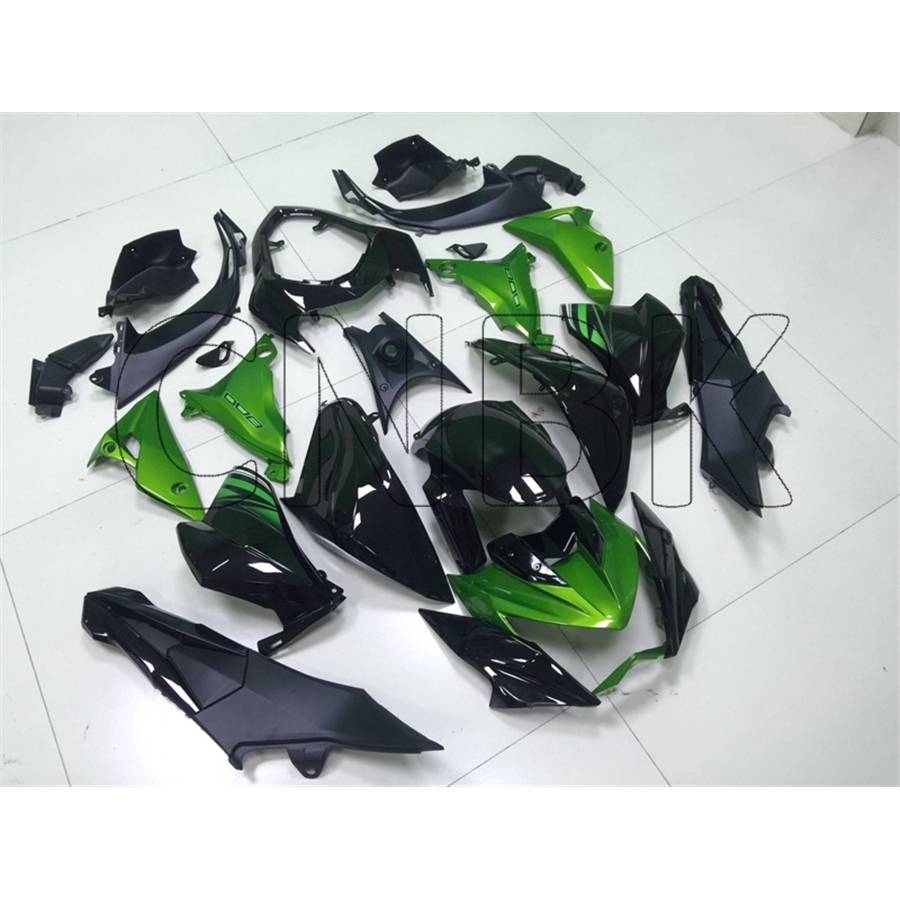Обтекатели для Kawasaki Z800 2013 Abs, Обтекатели для Kawasaki Z800 800-2013, черные и зеленые Обтекатели для Kawasaki Z800 2013 - 2016
