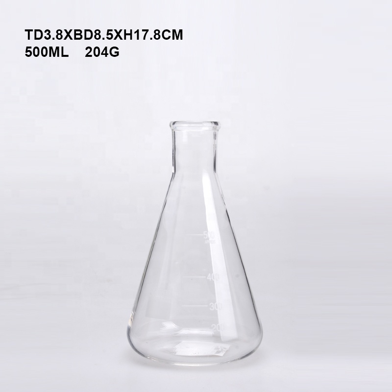 500ml flat-bottomed conical laboratory glass flask