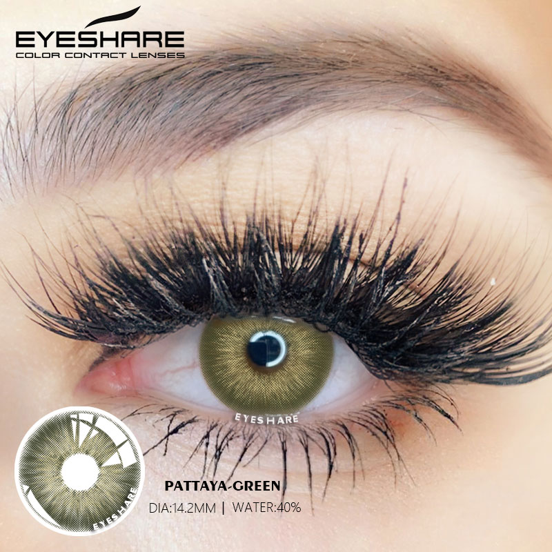 Eyeshare Lens Eye Dreamgirls Brand Pattay Black Pupils Blue Color Eyes Contact Lenses Daily Use Girls for Women Party Beauty