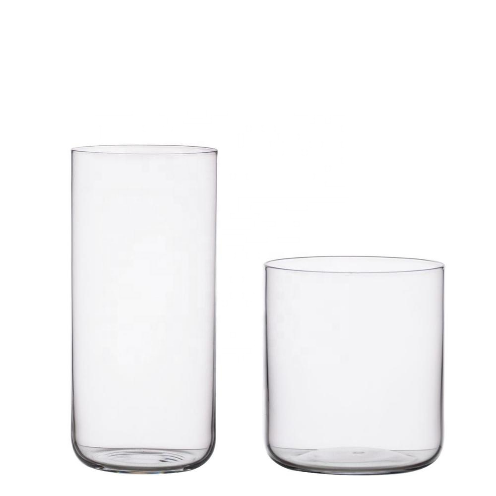 Заводская дешевая цена прозрачный тоньше Stemless вино стеклянная чашка