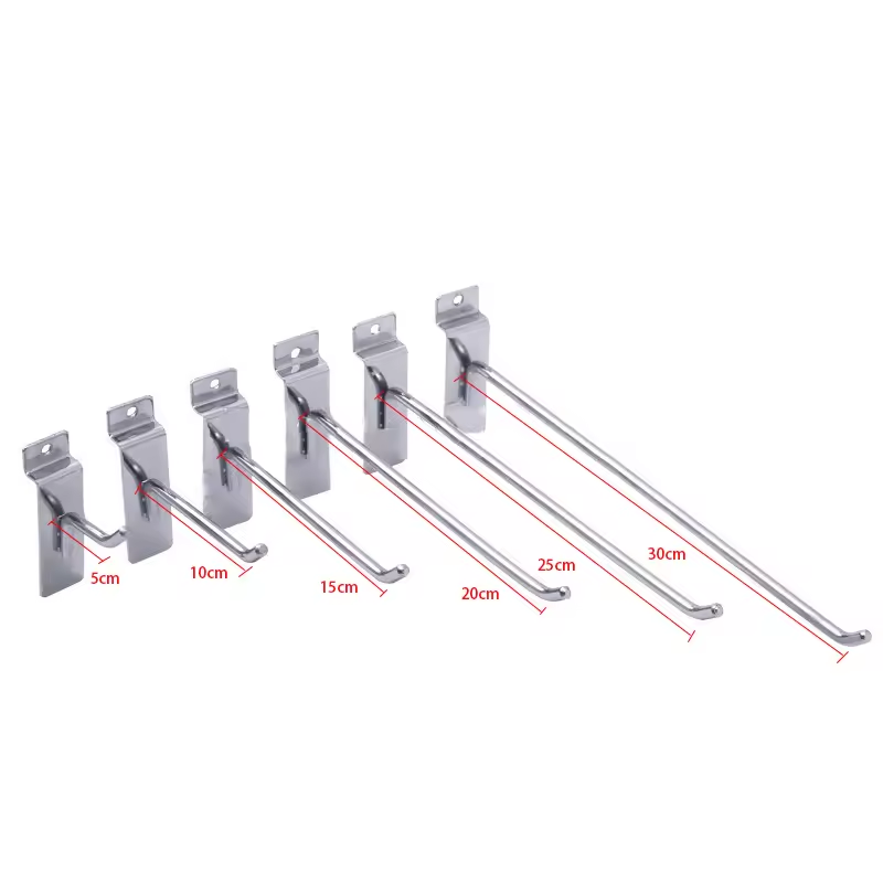 Slatwall Metal Hooks Single Wire Display Products Slatwall Supermarket hooks Slatwall Display Shelf hook