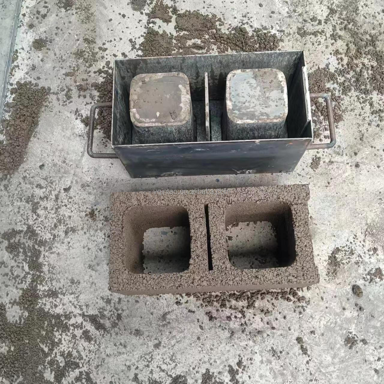 small stone road interlocking cement wall brick moulds manual hollow solid concrete brick mold block mould for making bricks