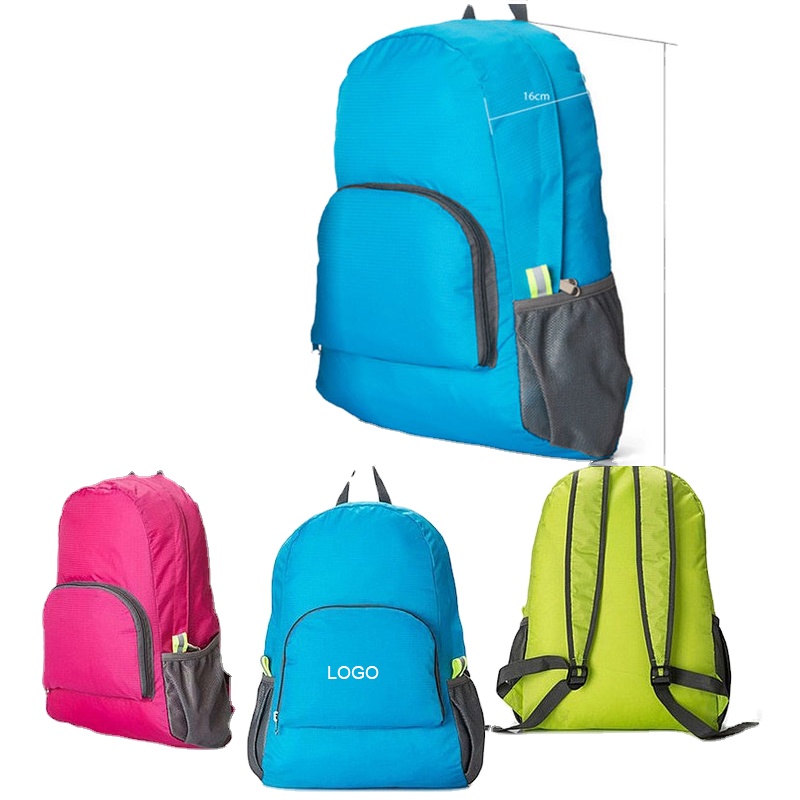 Polyester Promotional Custom Foldable Backpack