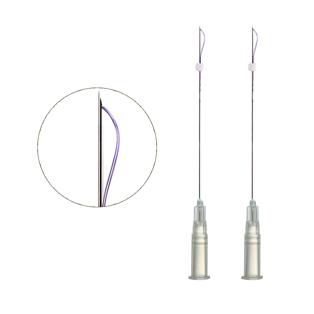Factory Price Double Pdo Mono Threads 27G 90mm Sharp Needle For Face Filling