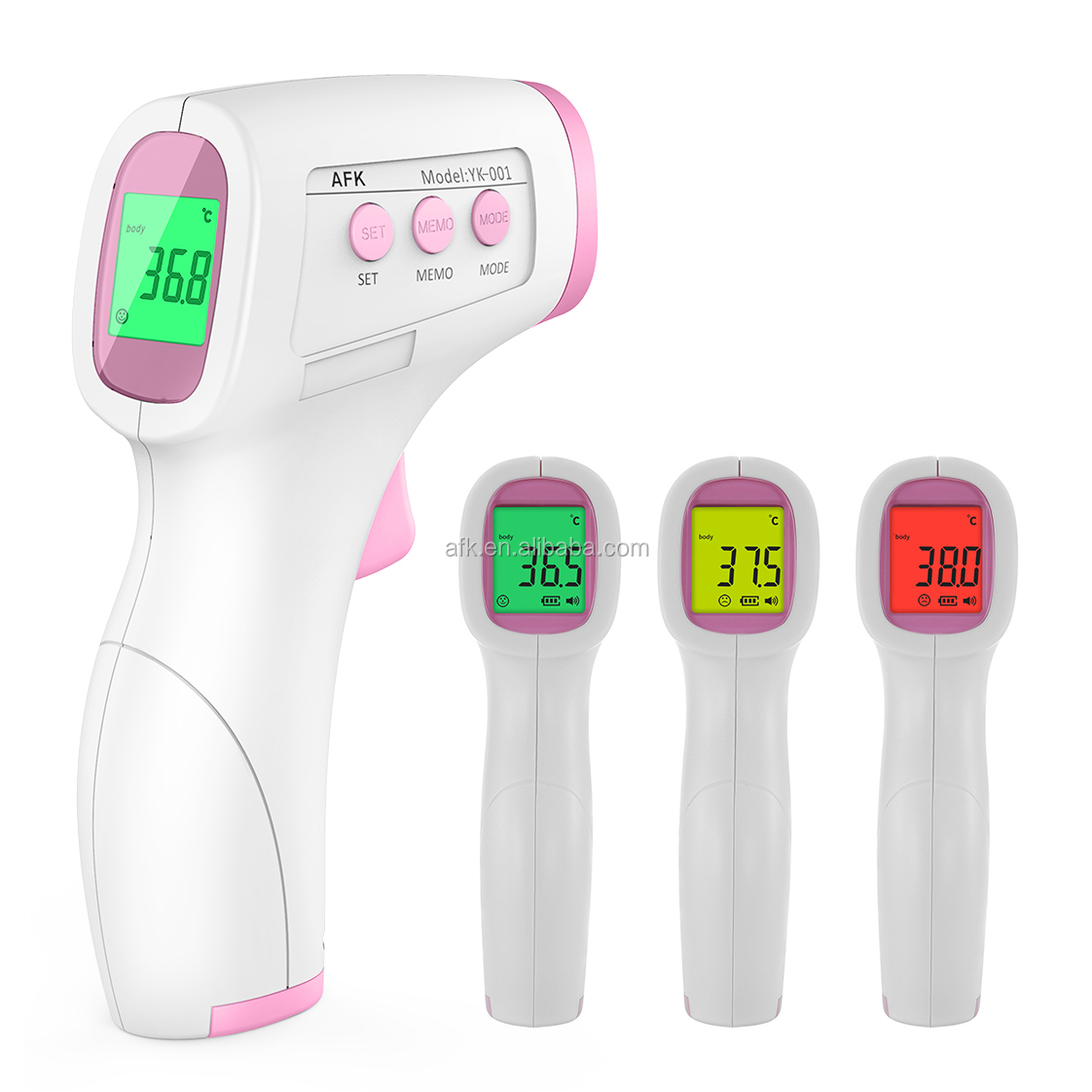 Temperature Gun Forehead Infrared Thermometer Digital Ear Non Contact Body Medical Fever Adult