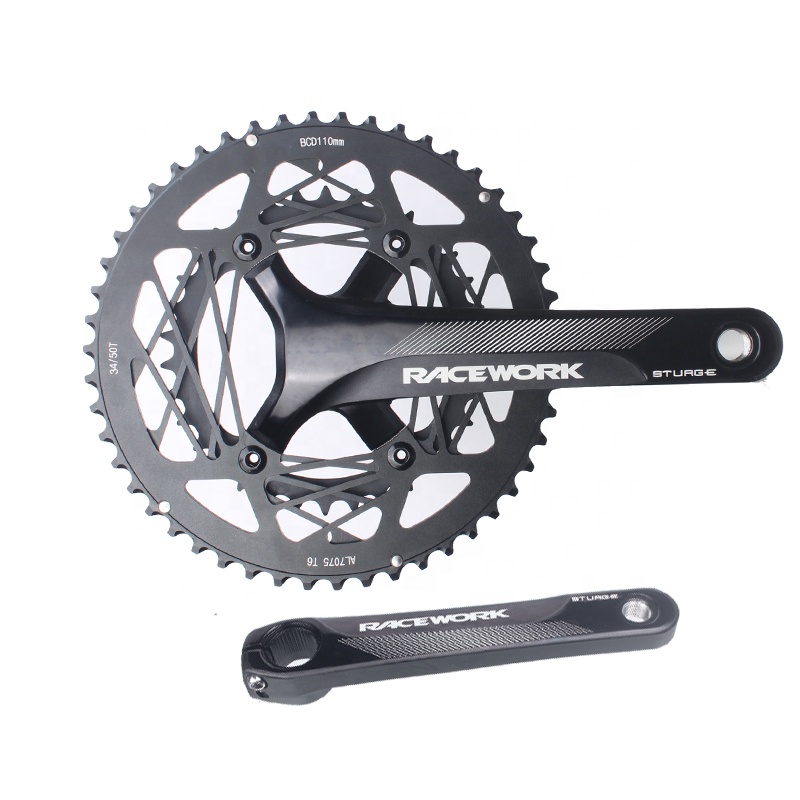 2021 new authentic RACEWORK road bike crank Aluminum alloy 170mm 175mm Crankset 53-39T 50-34T crankset