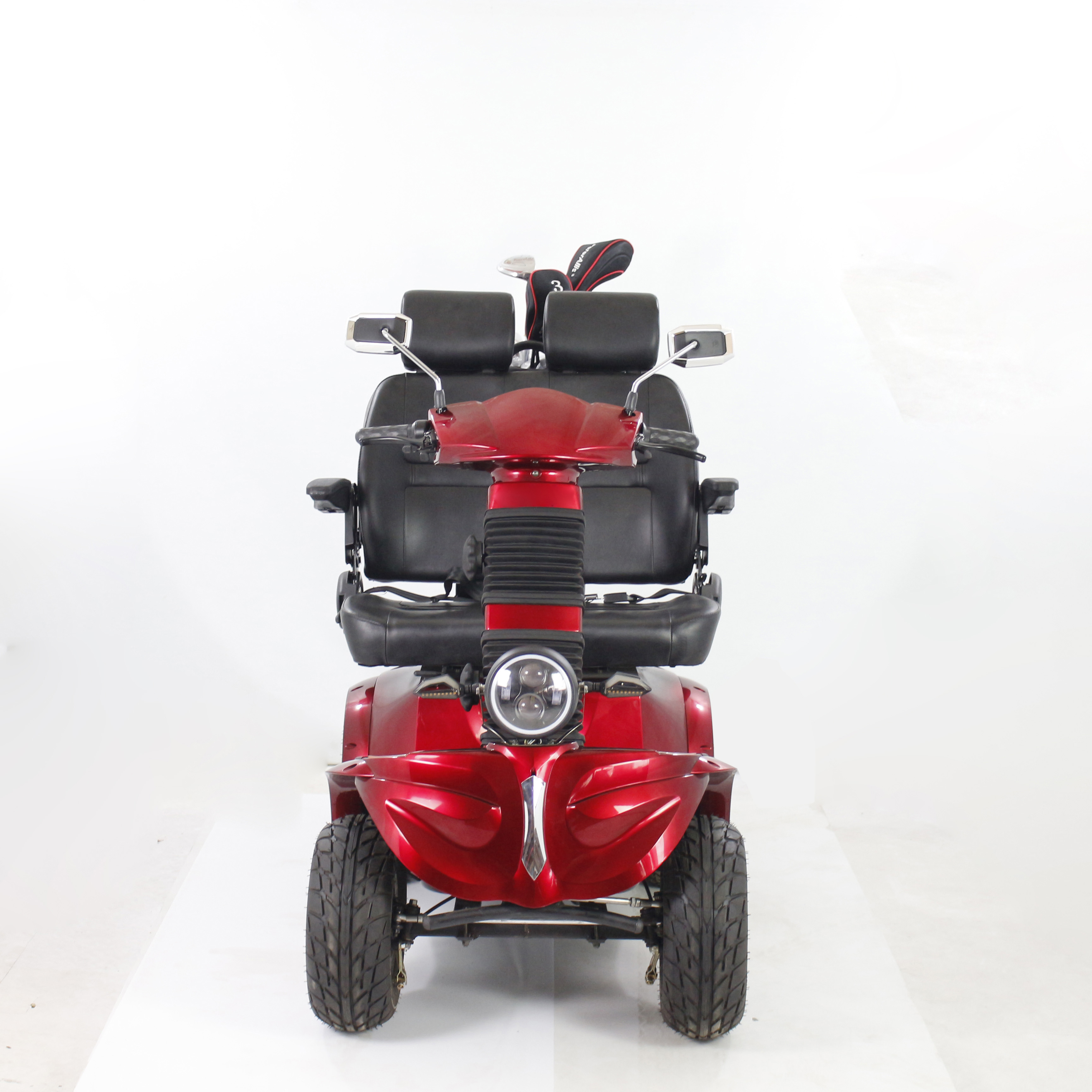 off road 2 seats out door 4 wheel electric scooter for handicapped