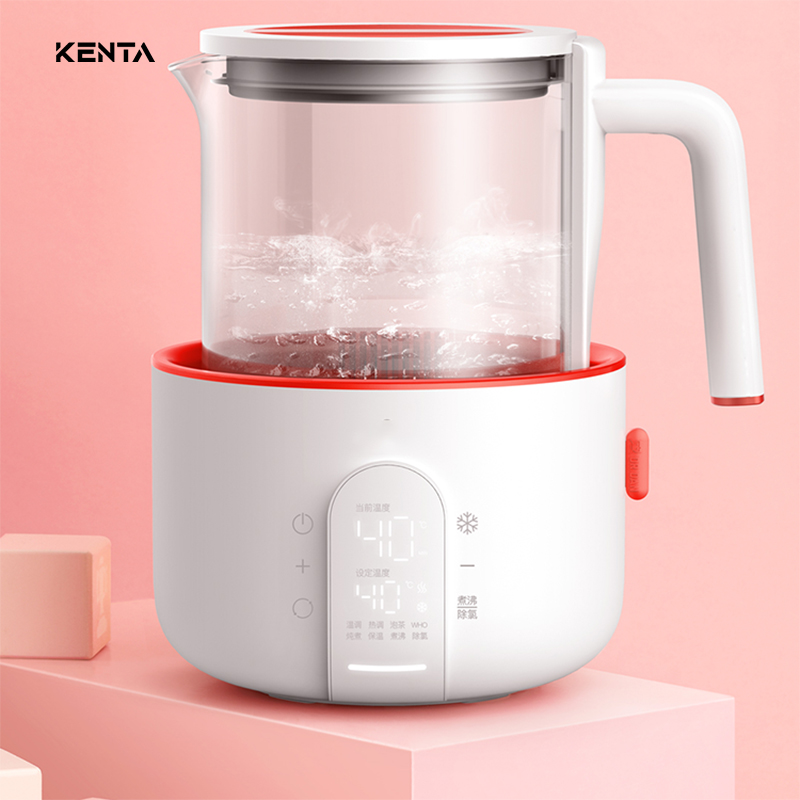 Hot Sale Thermostatic 800w 1200ml Glass Electric Smart Baby Milk Water Kettles Modulator for Milk Formula Dispenser