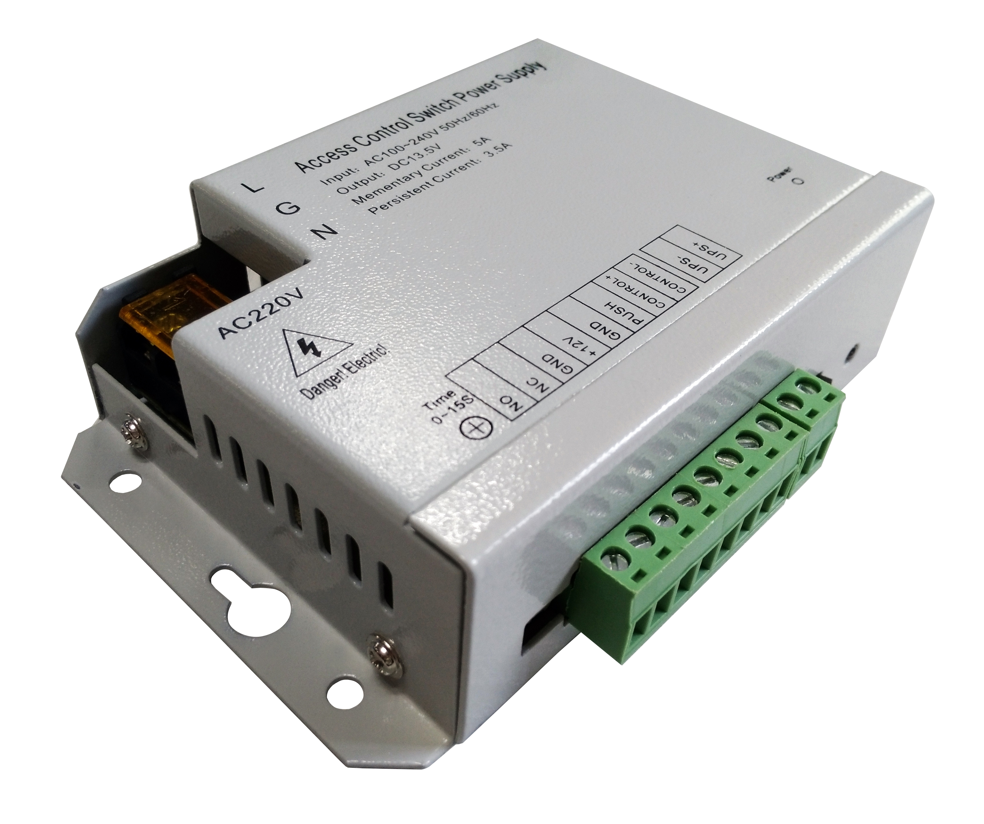Блок питания контроля доступа 12V 5A кнопочный переключатель с резервной батареей для доступа к двери с магнитным замком