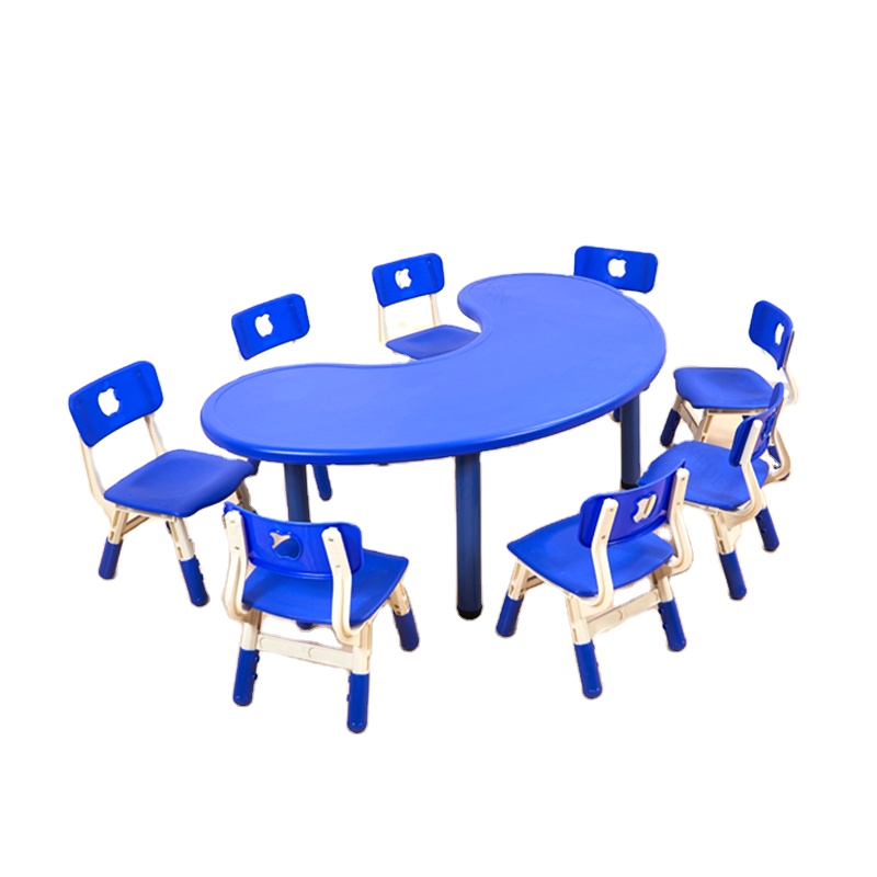 Children Birthday Party Room Furniture Preschool Plastic Kids Table And Chair Set Study For Kids