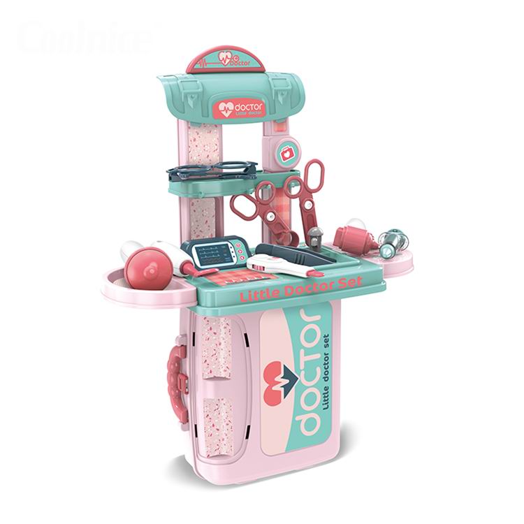 3 In 1 Pretend Play Suitcase Educational Doctor Toys Hospital Medical Set Plastic Fashion Set Toys For Kids