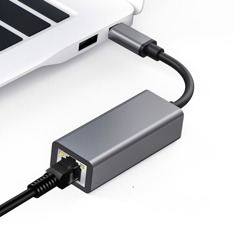 Usb 3.1 type c to RJ45 10/100/1000/2500m ethernet adapter without drive network card