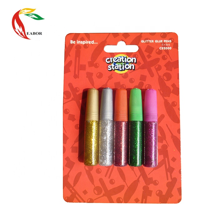 Multi Colored Painting Glitter Liquid Glue For Children