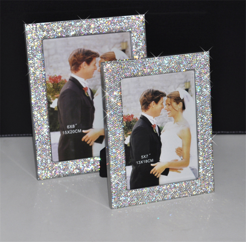 Rhinestone Luxury Picture Frame 4x6 Sparkle Crystal Diamond Photo Frame
