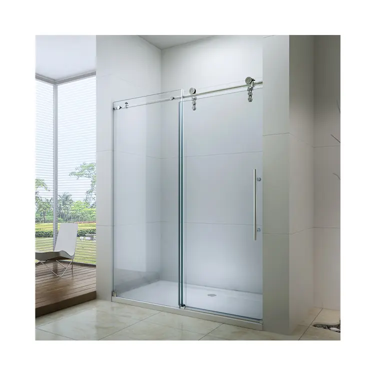 High Quality Bathroom Glass Sliding Shower Door With Hardware
