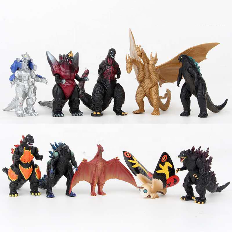 Gojira Godzilla 10 шт./компл. фильм Gojira ПВХ фигурка модель Toysn коллекция оптом