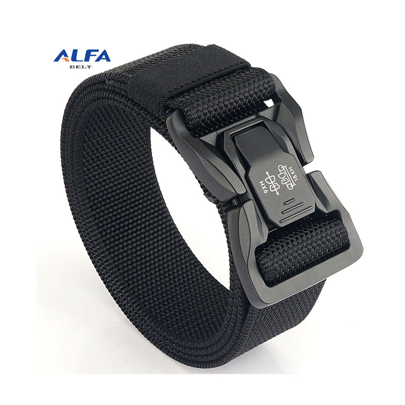 Alfa Quick Release ремень для мужчин тканые плетеные ремни мужские пояса повседневное вязаное изделие