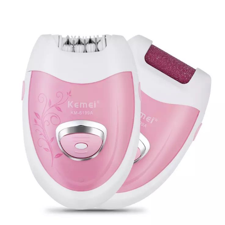 Kemei KM-6199A Леди тела выскабливание Бритвы Женская бритва для волос, бритва, epilater 2 в 1