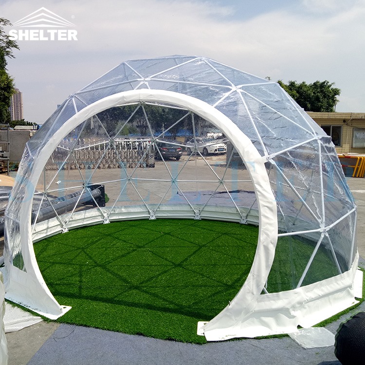 Водонепроницаемая прозрачная купольная палатка из ПВХ Igloo для продажи