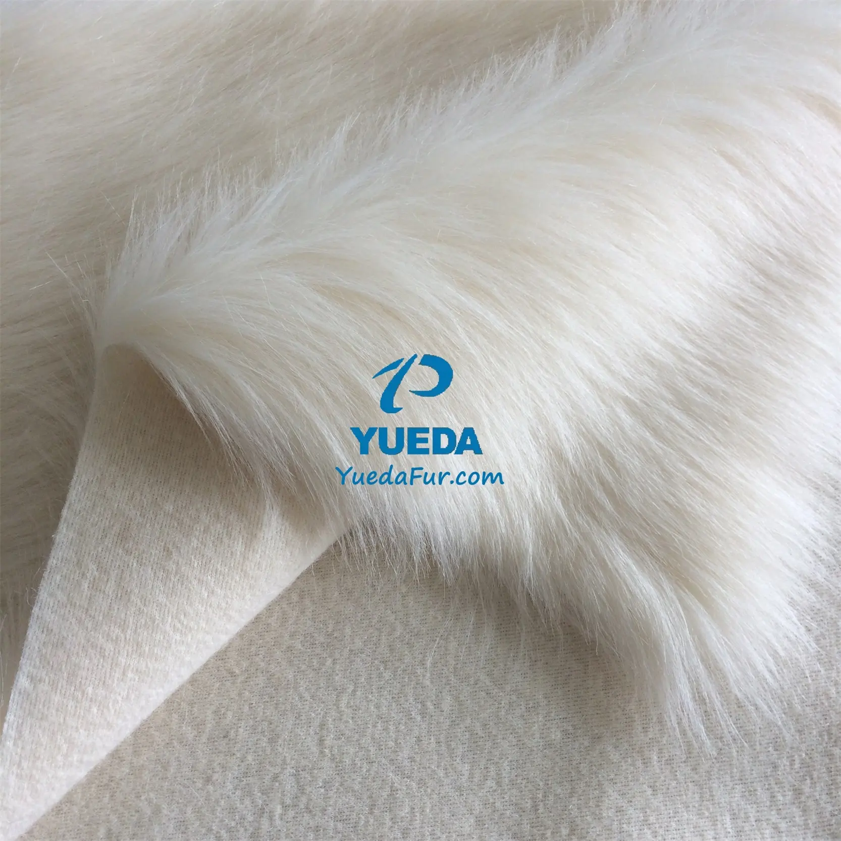 [YUEDA Fur Factory] Long Pile Fake Fur Long Haired Fake Fur Ivory Long Fur
