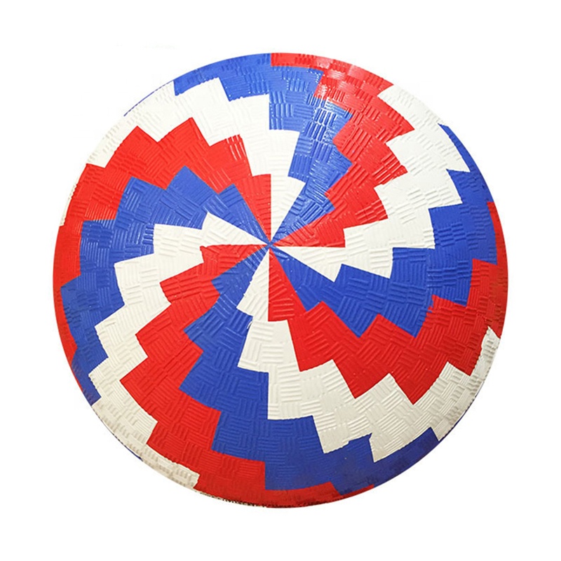 8.5 inch official size and weight rubber playground ball for kids sports