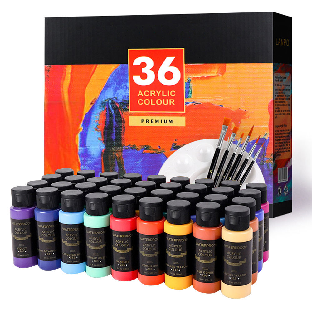 Factory Wholesale Assorted Colors Non-Toxic Pouring Acrylic Paints For Painting Set Fluid Art
